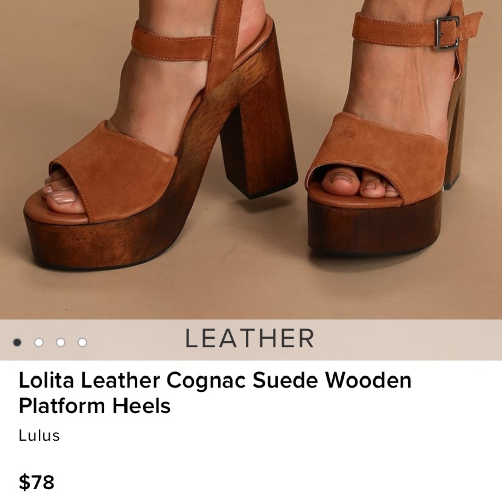 BRAND NEW leather heels